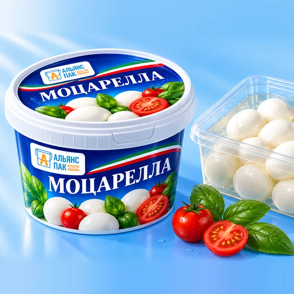 Моцарелла и сыры в заливке